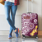 Manly Warringah Sea Eagles NAIDOC Week 2026 Luggage Cover Aboriginal Lizard Dot Painting - 50 Years of Deadly