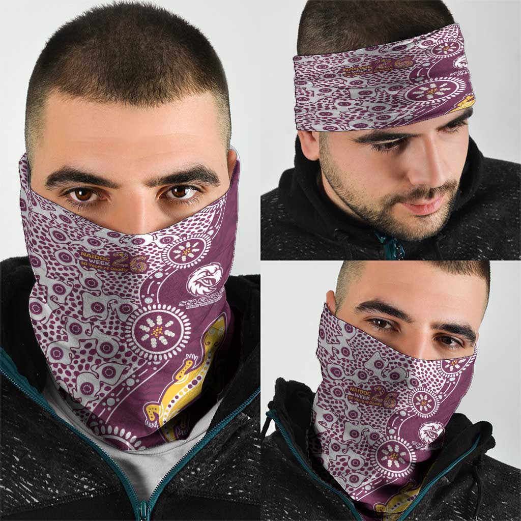 Manly Warringah Sea Eagles NAIDOC Week 2026 Neck Gaiter Aboriginal Lizard Dot Painting - 50 Years of Deadly