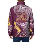Manly Warringah Sea Eagles NAIDOC Week 2026 Padded Jacket Aboriginal Lizard Dot Painting - 50 Years of Deadly