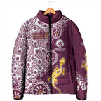 Manly Warringah Sea Eagles NAIDOC Week 2026 Padded Jacket Aboriginal Lizard Dot Painting - 50 Years of Deadly