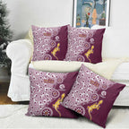 Manly Warringah Sea Eagles NAIDOC Week 2026 Pillow Cover Aboriginal Lizard Dot Painting - 50 Years of Deadly