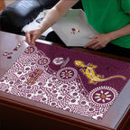 Manly Warringah Sea Eagles NAIDOC Week 2026 Puzzle Aboriginal Lizard Dot Painting - 50 Years of Deadly