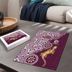 Manly Warringah Sea Eagles NAIDOC Week 2026 Puzzle Aboriginal Lizard Dot Painting - 50 Years of Deadly