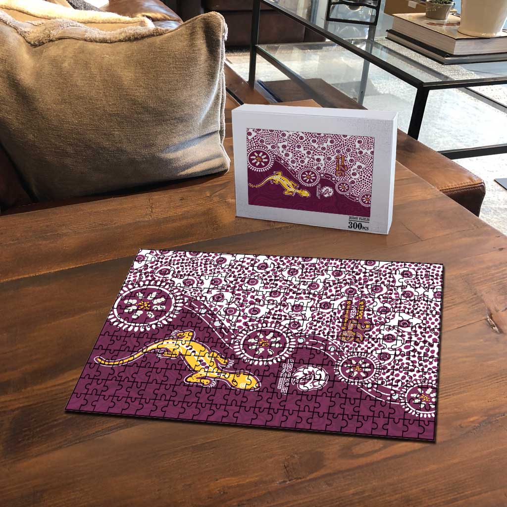 Manly Warringah Sea Eagles NAIDOC Week 2026 Puzzle Aboriginal Lizard Dot Painting - 50 Years of Deadly