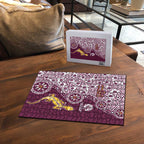 Manly Warringah Sea Eagles NAIDOC Week 2026 Puzzle Aboriginal Lizard Dot Painting - 50 Years of Deadly