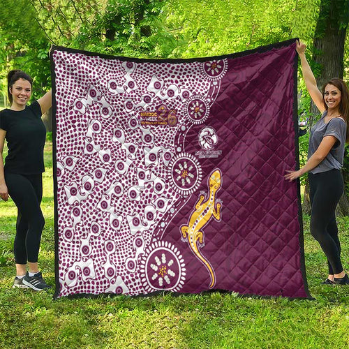 Manly Warringah Sea Eagles NAIDOC Week 2026 Quilt Aboriginal Lizard Dot Painting - 50 Years of Deadly