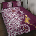 Manly Warringah Sea Eagles NAIDOC Week 2026 Quilt Bed Set Aboriginal Lizard Dot Painting - 50 Years of Deadly