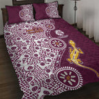 Manly Warringah Sea Eagles NAIDOC Week 2026 Quilt Bed Set Aboriginal Lizard Dot Painting - 50 Years of Deadly