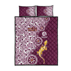 Manly Warringah Sea Eagles NAIDOC Week 2026 Quilt Bed Set Aboriginal Lizard Dot Painting - 50 Years of Deadly
