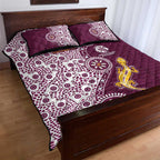 Manly Warringah Sea Eagles NAIDOC Week 2026 Quilt Bed Set Aboriginal Lizard Dot Painting - 50 Years of Deadly