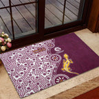 Manly Warringah Sea Eagles NAIDOC Week 2026 Rubber Doormat Aboriginal Lizard Dot Painting - 50 Years of Deadly