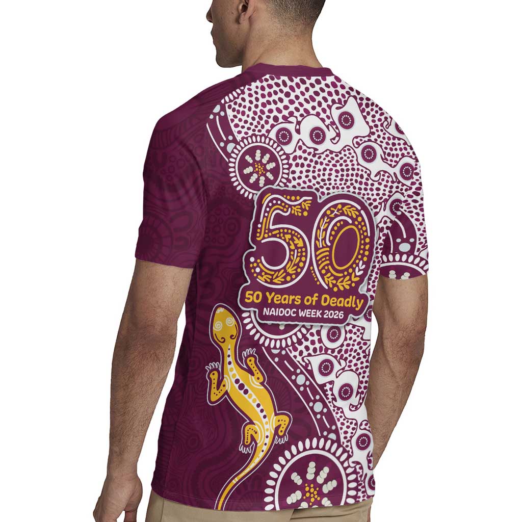 Manly Warringah Sea Eagles NAIDOC Week 2026 Rugby Jersey Aboriginal Lizard Dot Painting - 50 Years of Deadly