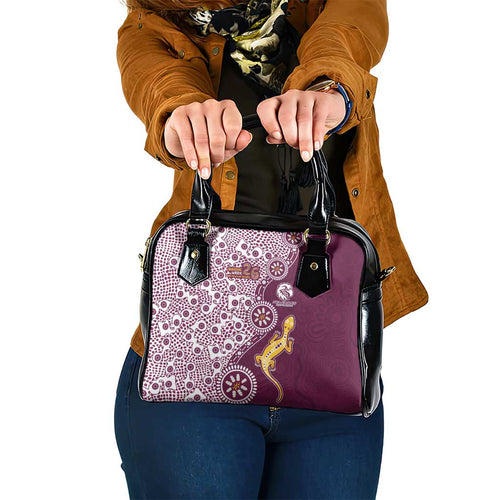 Manly Warringah Sea Eagles NAIDOC Week 2026 Shoulder Handbag Aboriginal Lizard Dot Painting - 50 Years of Deadly