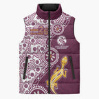 Manly Warringah Sea Eagles NAIDOC Week 2026 Sleeveless Puffer Jacket Aboriginal Lizard Dot Painting - 50 Years of Deadly