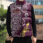Manly Warringah Sea Eagles NAIDOC Week 2026 Sleeveless Puffer Jacket Aboriginal Lizard Dot Painting - 50 Years of Deadly