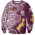 Manly Warringah Sea Eagles NAIDOC Week 2026 Sweatshirt Aboriginal Lizard Dot Painting - 50 Years of Deadly