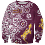 Manly Warringah Sea Eagles NAIDOC Week 2026 Sweatshirt Aboriginal Lizard Dot Painting - 50 Years of Deadly