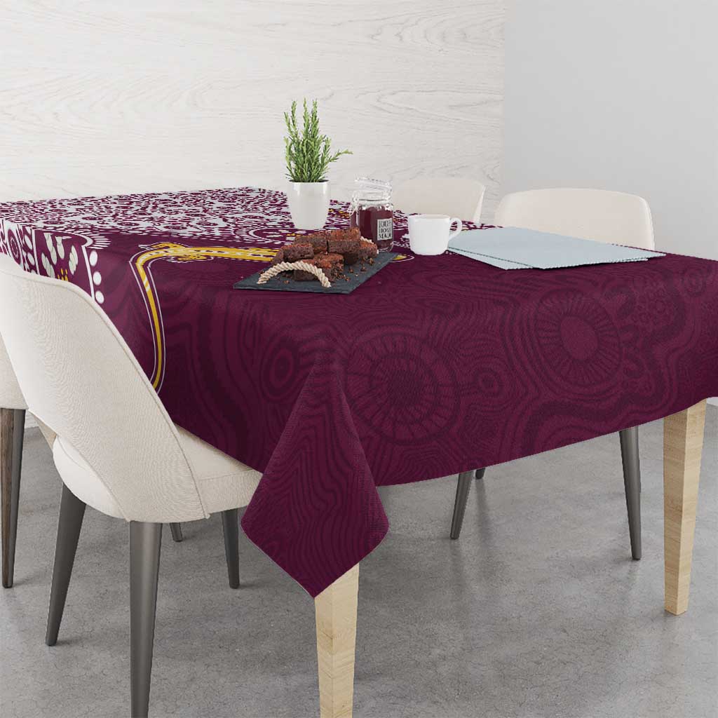 Manly Warringah Sea Eagles NAIDOC Week 2026 Tablecloth Aboriginal Lizard Dot Painting - 50 Years of Deadly