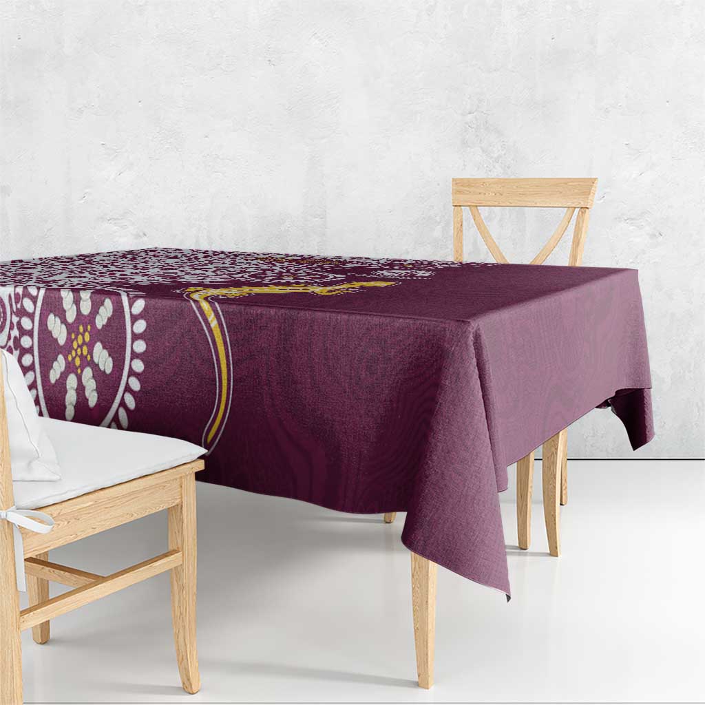 Manly Warringah Sea Eagles NAIDOC Week 2026 Tablecloth Aboriginal Lizard Dot Painting - 50 Years of Deadly