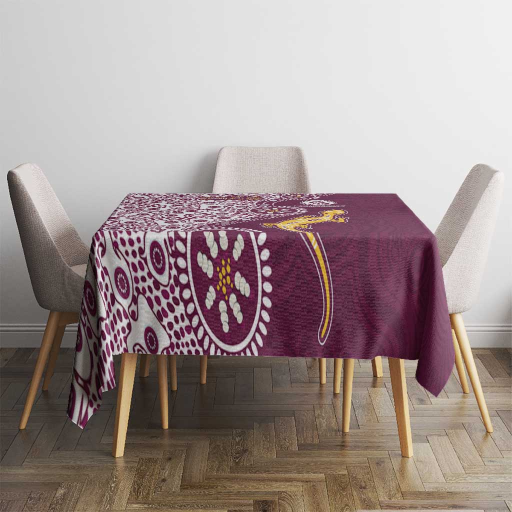 Manly Warringah Sea Eagles NAIDOC Week 2026 Tablecloth Aboriginal Lizard Dot Painting - 50 Years of Deadly