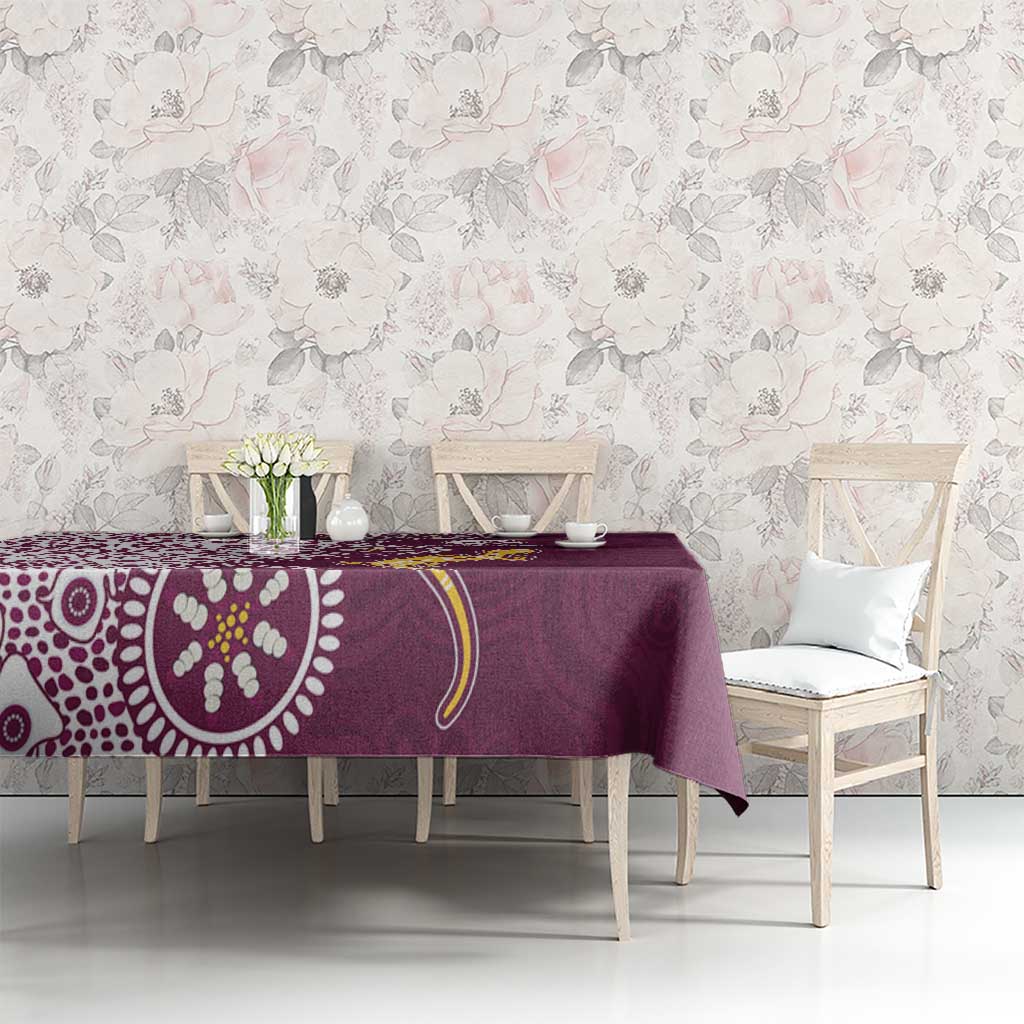 Manly Warringah Sea Eagles NAIDOC Week 2026 Tablecloth Aboriginal Lizard Dot Painting - 50 Years of Deadly