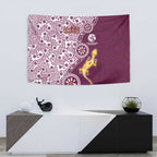 Manly Warringah Sea Eagles NAIDOC Week 2026 Tapestry Aboriginal Lizard Dot Painting - 50 Years of Deadly