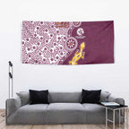 Manly Warringah Sea Eagles NAIDOC Week 2026 Tapestry Aboriginal Lizard Dot Painting - 50 Years of Deadly