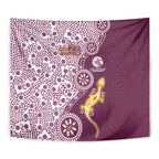Manly Warringah Sea Eagles NAIDOC Week 2026 Tapestry Aboriginal Lizard Dot Painting - 50 Years of Deadly