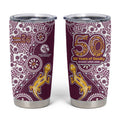 Manly Warringah Sea Eagles NAIDOC Week 2026 Tumbler Cup Aboriginal Lizard Dot Painting - 50 Years of Deadly