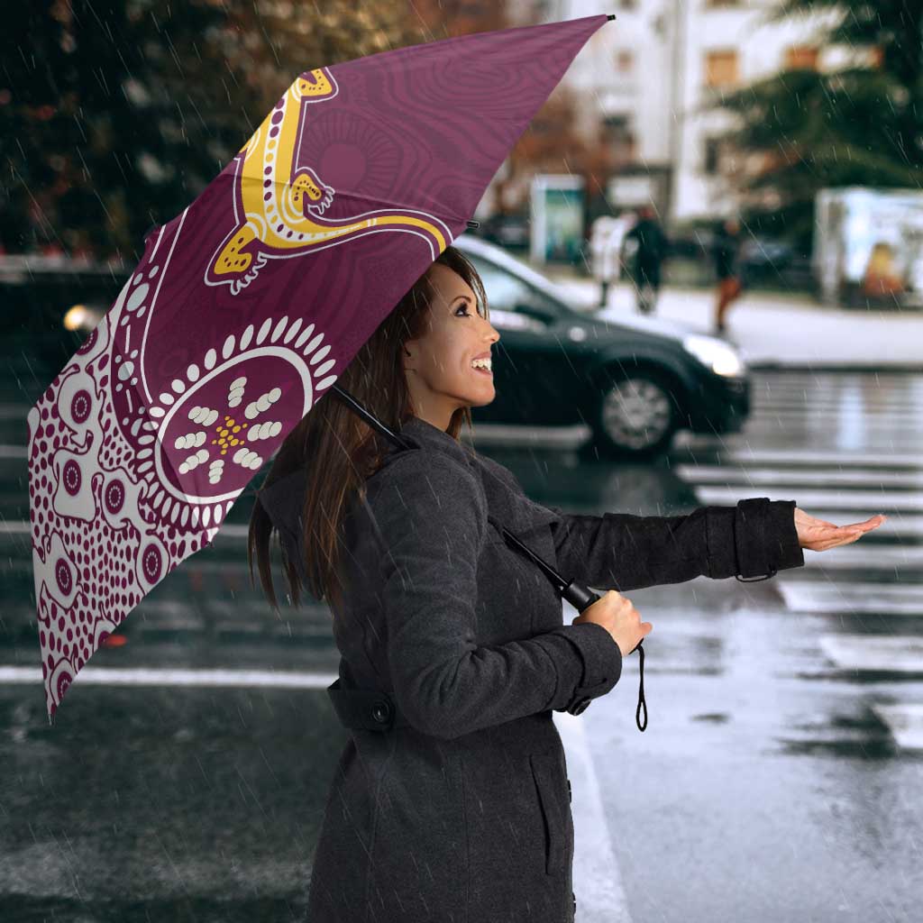 Manly Warringah Sea Eagles NAIDOC Week 2026 Umbrella Aboriginal Lizard Dot Painting - 50 Years of Deadly
