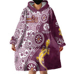 Manly Warringah Sea Eagles NAIDOC Week 2026 Wearable Blanket Hoodie Aboriginal Lizard Dot Painting - 50 Years of Deadly