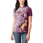 Manly Warringah Sea Eagles NAIDOC Week 2026 Women Polo Shirt Aboriginal Lizard Dot Painting - 50 Years of Deadly