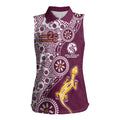 Manly Warringah Sea Eagles NAIDOC Week 2026 Women Sleeveless Polo Shirt Aboriginal Lizard Dot Painting - 50 Years of Deadly