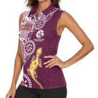 Manly Warringah Sea Eagles NAIDOC Week 2026 Women Sleeveless Polo Shirt Aboriginal Lizard Dot Painting - 50 Years of Deadly