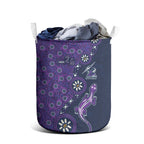 Melbourne Storm NAIDOC Week 2026 Laundry Basket Aboriginal Lizard Dot Painting - 50 Years of Deadly
