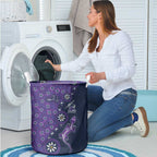 Melbourne Storm NAIDOC Week 2026 Laundry Basket Aboriginal Lizard Dot Painting - 50 Years of Deadly