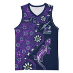 Melbourne Storm NAIDOC Week 2026 Basketball Jersey Aboriginal Lizard Dot Painting - 50 Years of Deadly