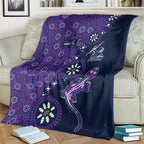 Melbourne Storm NAIDOC Week 2026 Blanket Aboriginal Lizard Dot Painting - 50 Years of Deadly