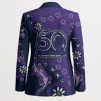 Melbourne Storm NAIDOC Week 2026 Blazer Aboriginal Lizard Dot Painting - 50 Years of Deadly