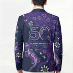 Melbourne Storm NAIDOC Week 2026 Blazer Aboriginal Lizard Dot Painting - 50 Years of Deadly