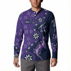 Melbourne Storm NAIDOC Week 2026 Button Sweatshirt Aboriginal Lizard Dot Painting - 50 Years of Deadly