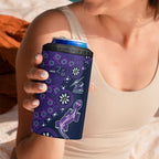 Melbourne Storm NAIDOC Week 2026 4 in 1 Can Cooler Tumbler Aboriginal Lizard Dot Painting - 50 Years of Deadly