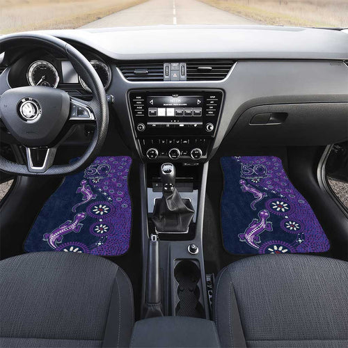 Melbourne Storm NAIDOC Week 2026 Car Mats Aboriginal Lizard Dot Painting - 50 Years of Deadly