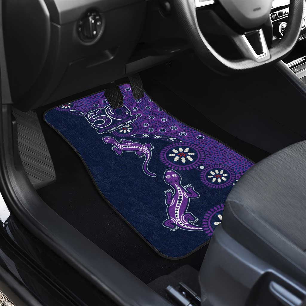 Melbourne Storm NAIDOC Week 2026 Car Mats Aboriginal Lizard Dot Painting - 50 Years of Deadly