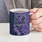 Melbourne Storm NAIDOC Week 2026 Ceramic Mug Aboriginal Lizard Dot Painting - 50 Years of Deadly