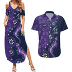 Melbourne Storm NAIDOC Week 2026 Couples Matching Summer Maxi Dress and Hawaiian Shirt Aboriginal Lizard Dot Painting - 50 Years of Deadly
