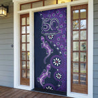 Melbourne Storm NAIDOC Week 2026 Door Cover Aboriginal Lizard Dot Painting - 50 Years of Deadly
