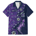 Melbourne Storm NAIDOC Week 2026 Family Matching Puletasi and Hawaiian Shirt Aboriginal Lizard Dot Painting - 50 Years of Deadly