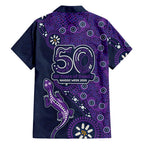 Melbourne Storm NAIDOC Week 2026 Hawaiian Shirt Aboriginal Lizard Dot Painting - 50 Years of Deadly