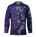 Melbourne Storm NAIDOC Week 2026 Hockey Jersey Aboriginal Lizard Dot Painting - 50 Years of Deadly